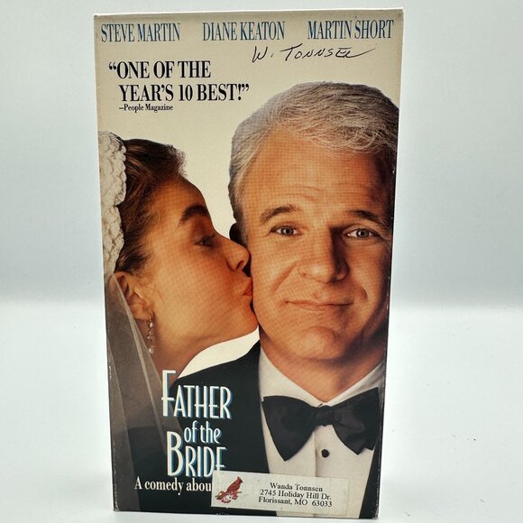 Father Of The Bride VHS Steve Martin Diane Keaton Martin Short 1992 Comedy - Picture 1 of 3